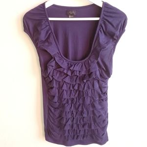 Anthropologie Ruffled Top